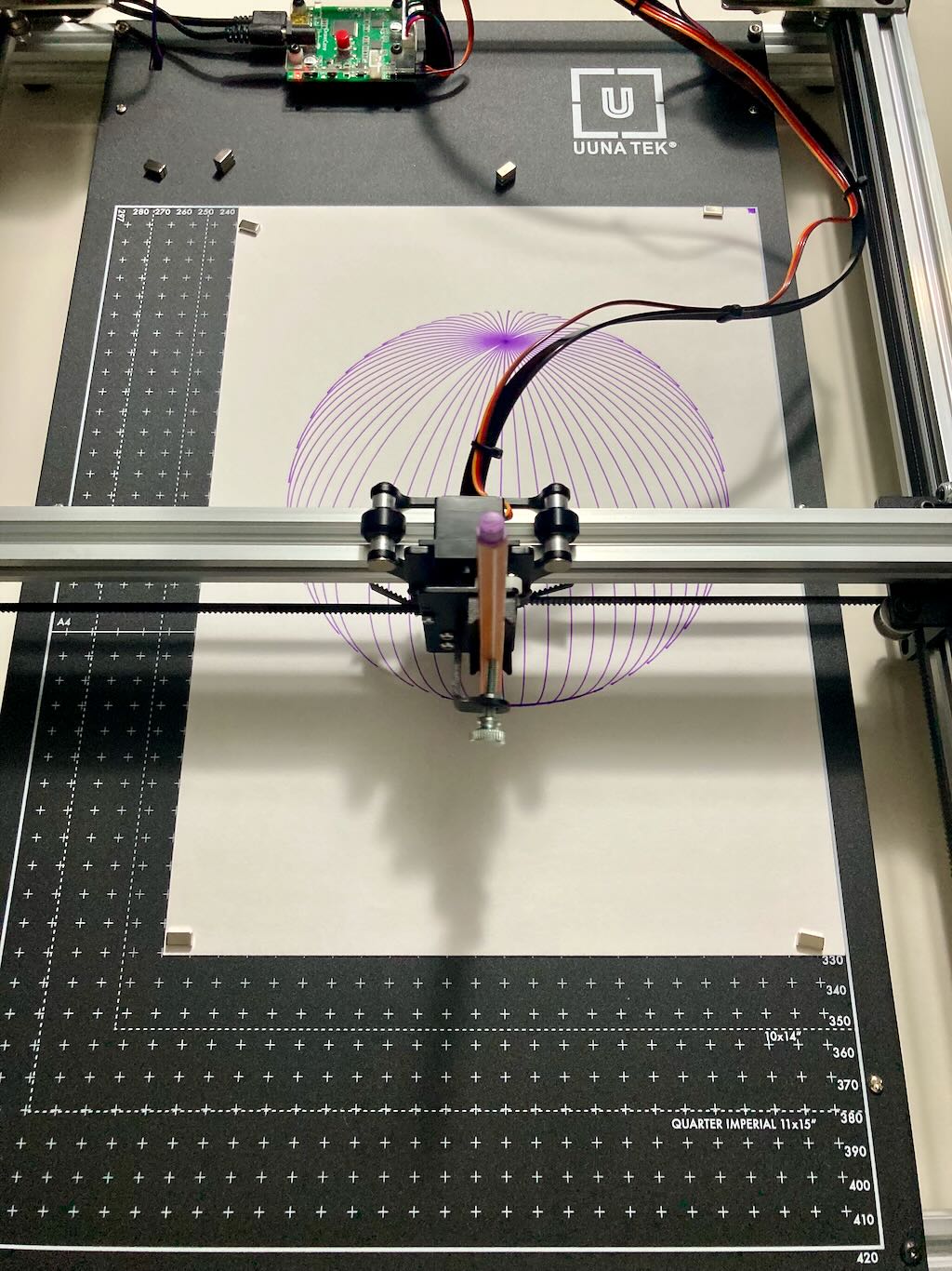 the SE/A3 plotting a sphere